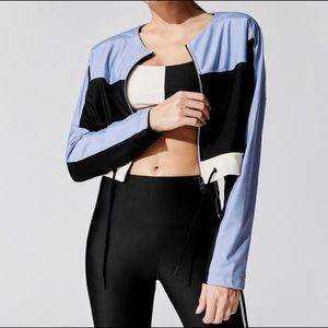 Carbon38 Colorblock Cropped Jacket (L)